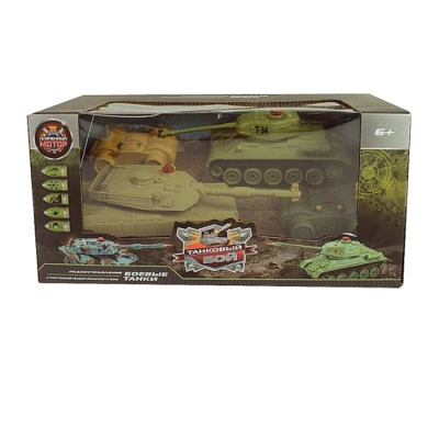 Танковый бой на радиоуправлении Т34 - Abrams M1A2 Пламенный мотор 870236 1